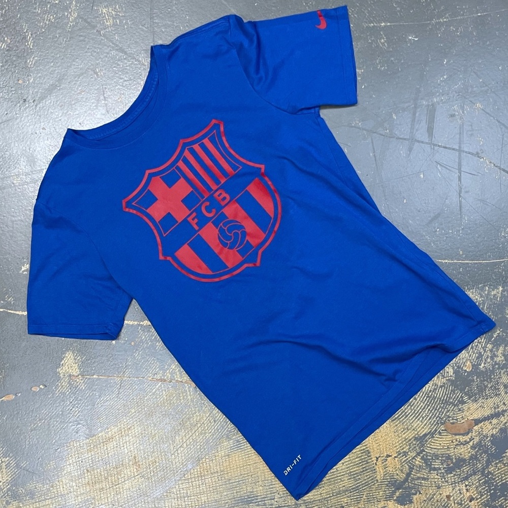 Nike Barcelona Soccer Shirt 832717-480 Small World Cup Spain FCB Royal Blue